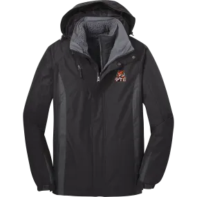 Princeton Tiger Lilies Colorblock 3-in-1 Jacket