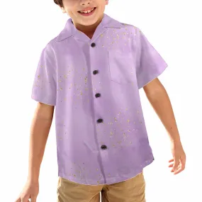 Purple  Little Boys Hawaiian Shirt