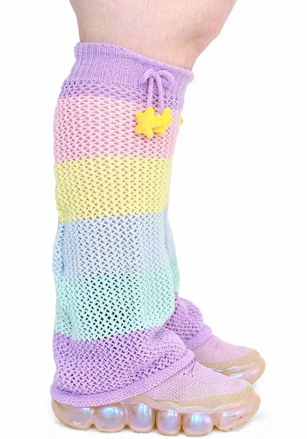 Rainbow Stripe | LEG WARMERS