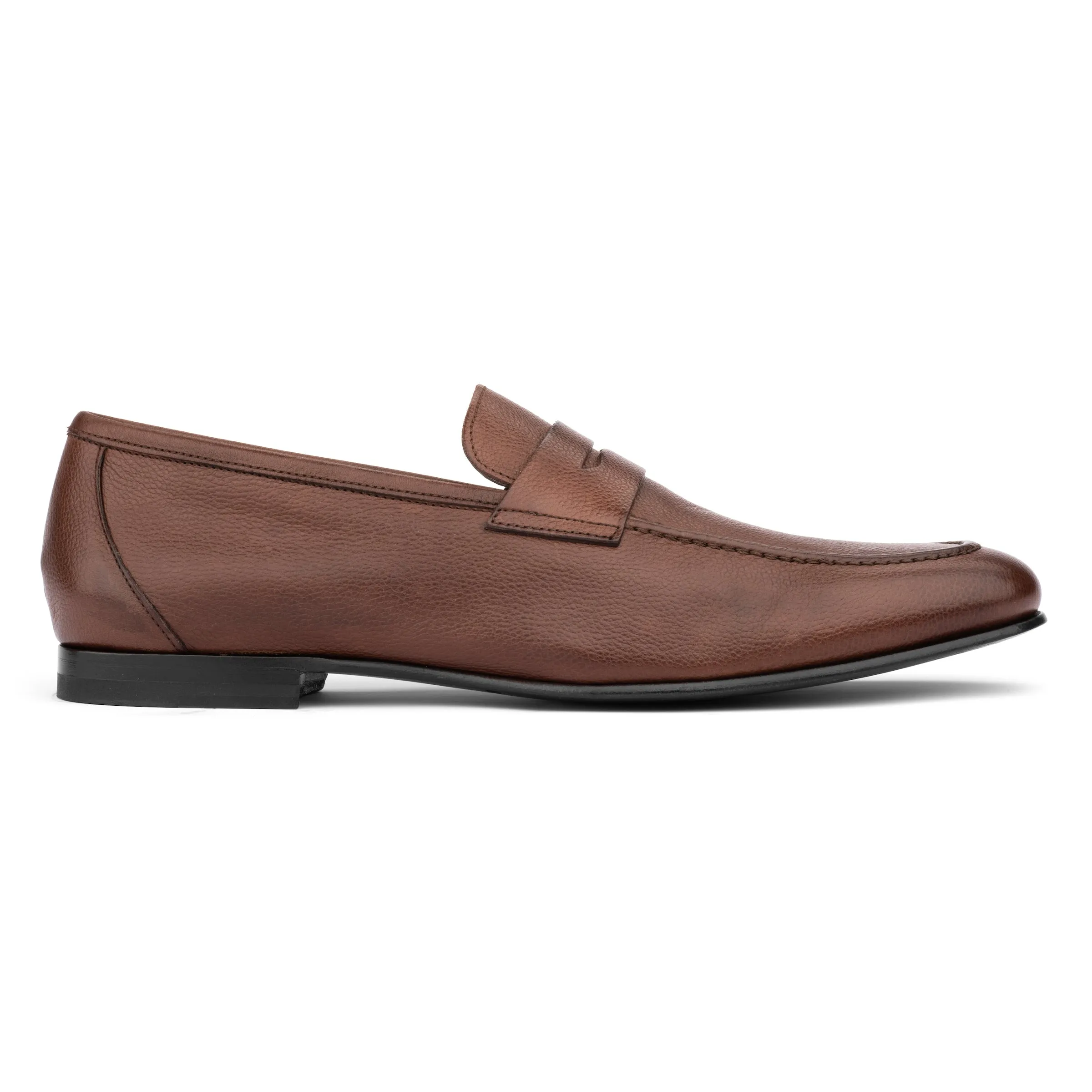 Ravello Medium Brown Calf Moccasin Slip On