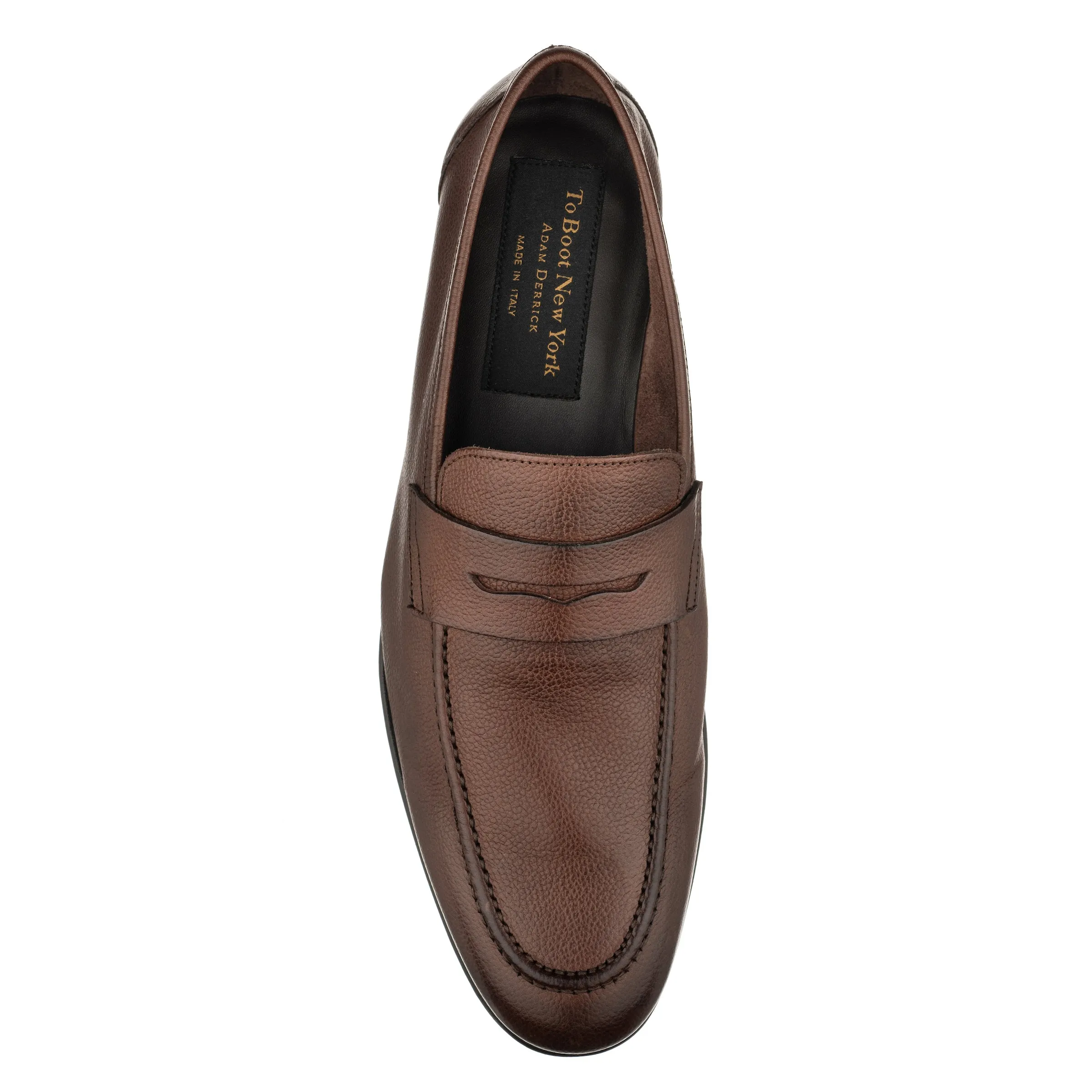 Ravello Medium Brown Calf Moccasin Slip On