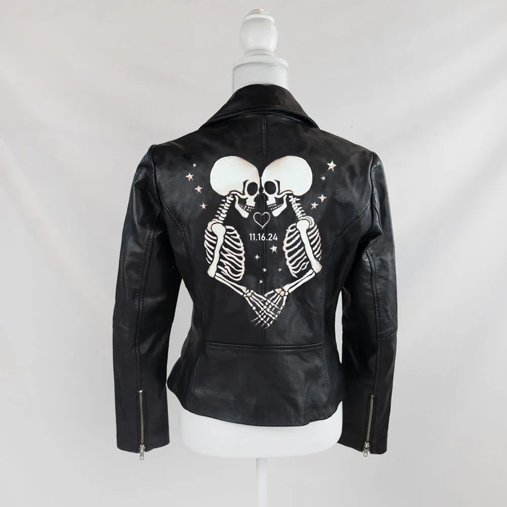 (Real Leather) Custom Leather Jacket Embroidery