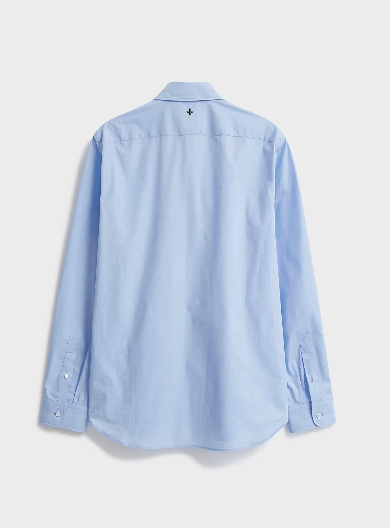 Regenerative Cotton Poplin Sky Modern Button-down Shirt