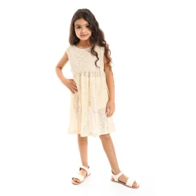 Round Neck Slip On Girls Dress (G124) - Kady