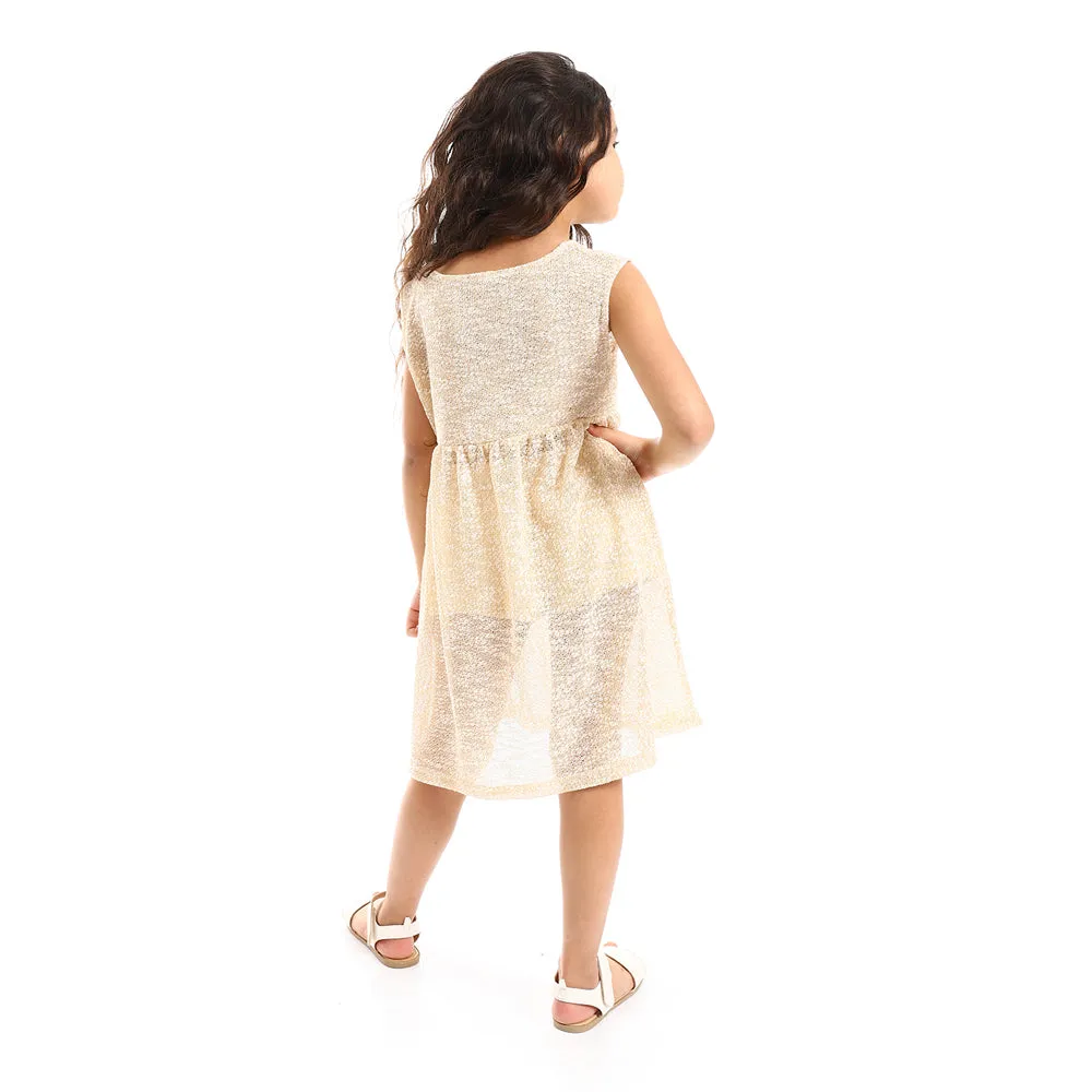 Round Neck Slip On Girls Dress (G124) - Kady