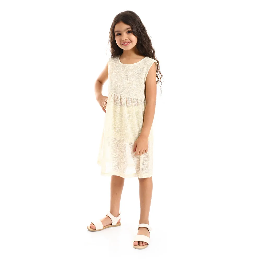 Round Neck Slip On Girls Dress (G124) - Kady