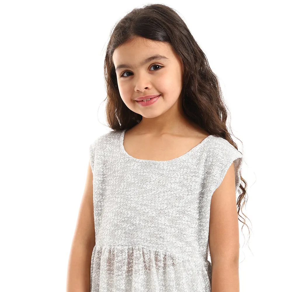 Round Neck Slip On Girls Dress (G124) - Kady