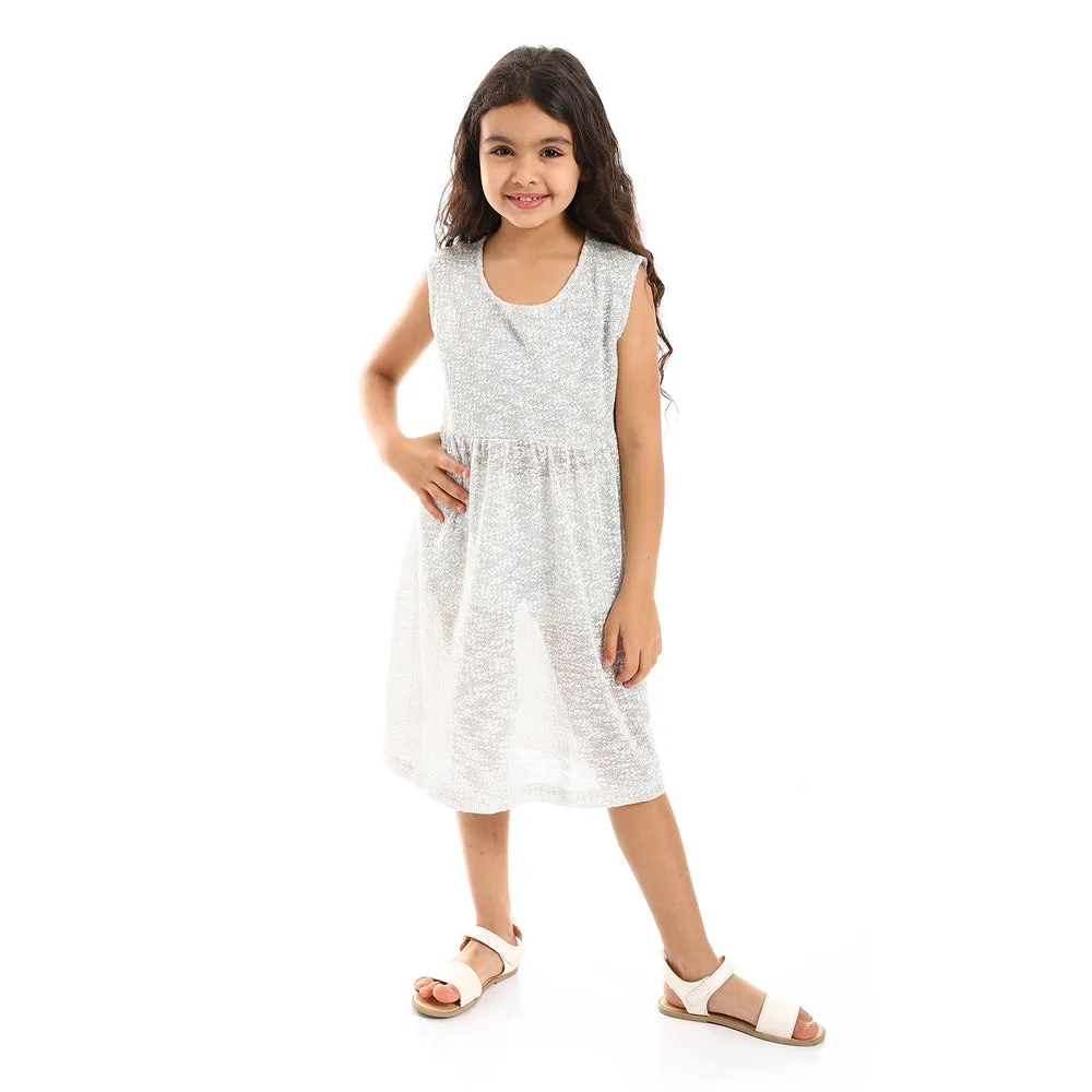 Round Neck Slip On Girls Dress (G124) - Kady