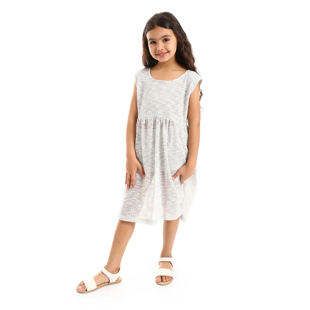 Round Neck Slip On Girls Dress (G124) - Kady