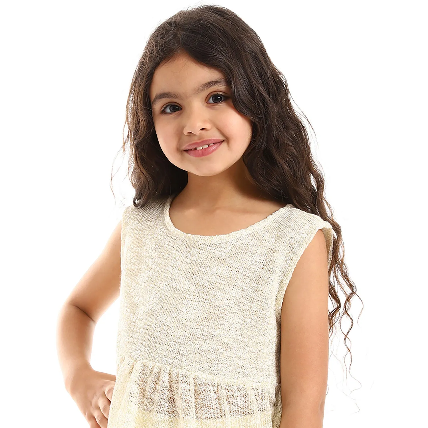 Round Neck Slip On Girls Dress (G124) - Kady