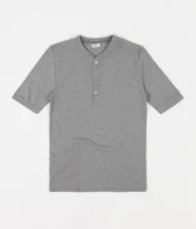 Schiesser Karl-Heinz Henley T-Shirt - Grey Melange