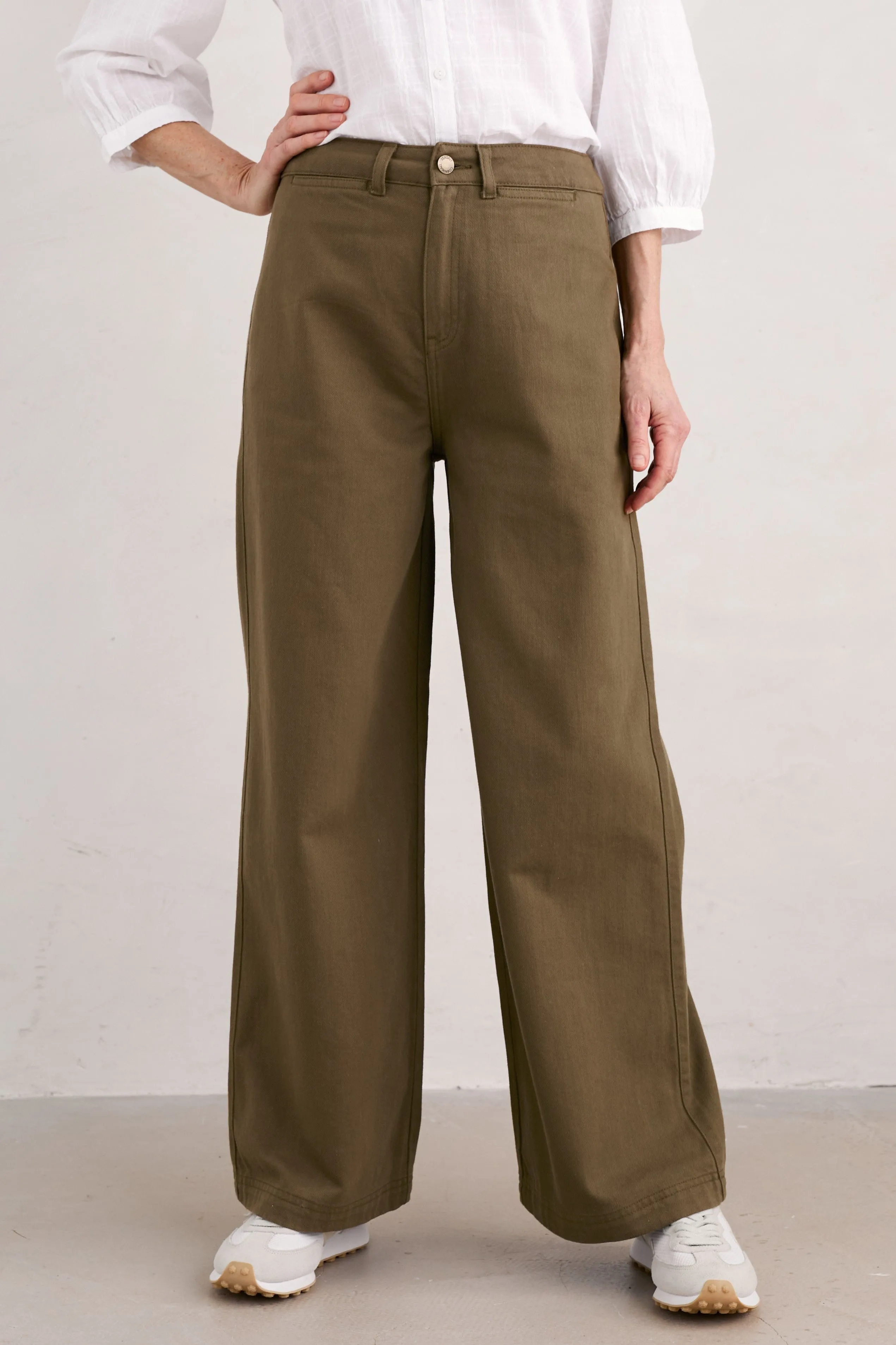 Seasalt Milly Trouser in Dark Seagrass