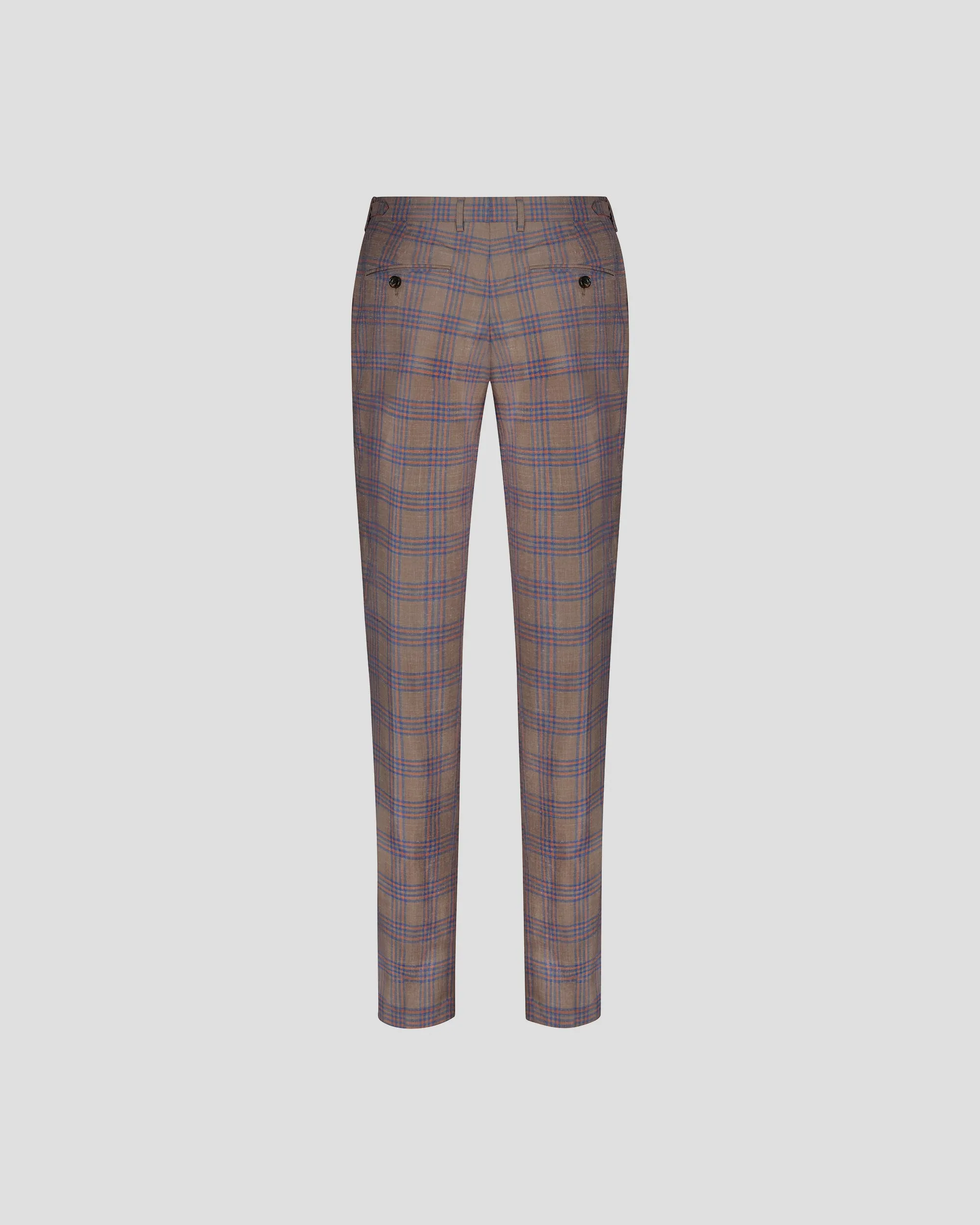 SG Dress Trouser - Khaki   Orange Plaid