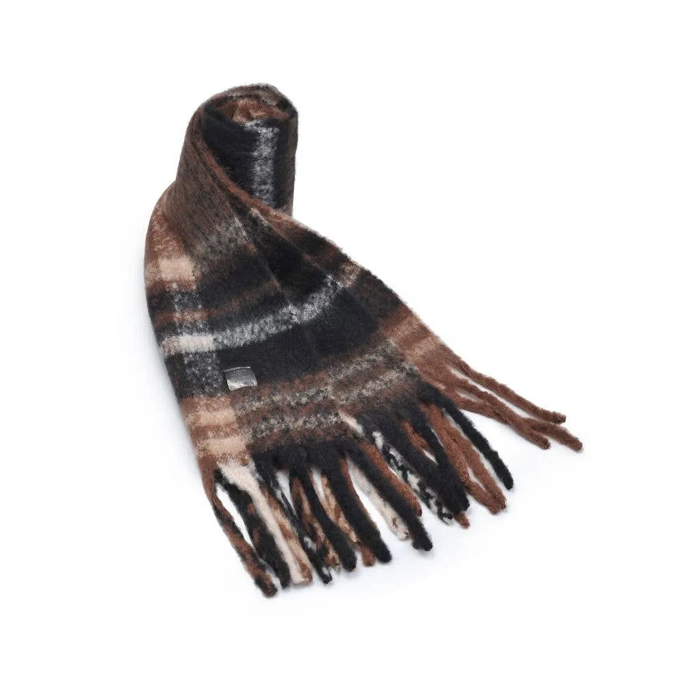 Shaun Multicolor Scarf: Black Brown