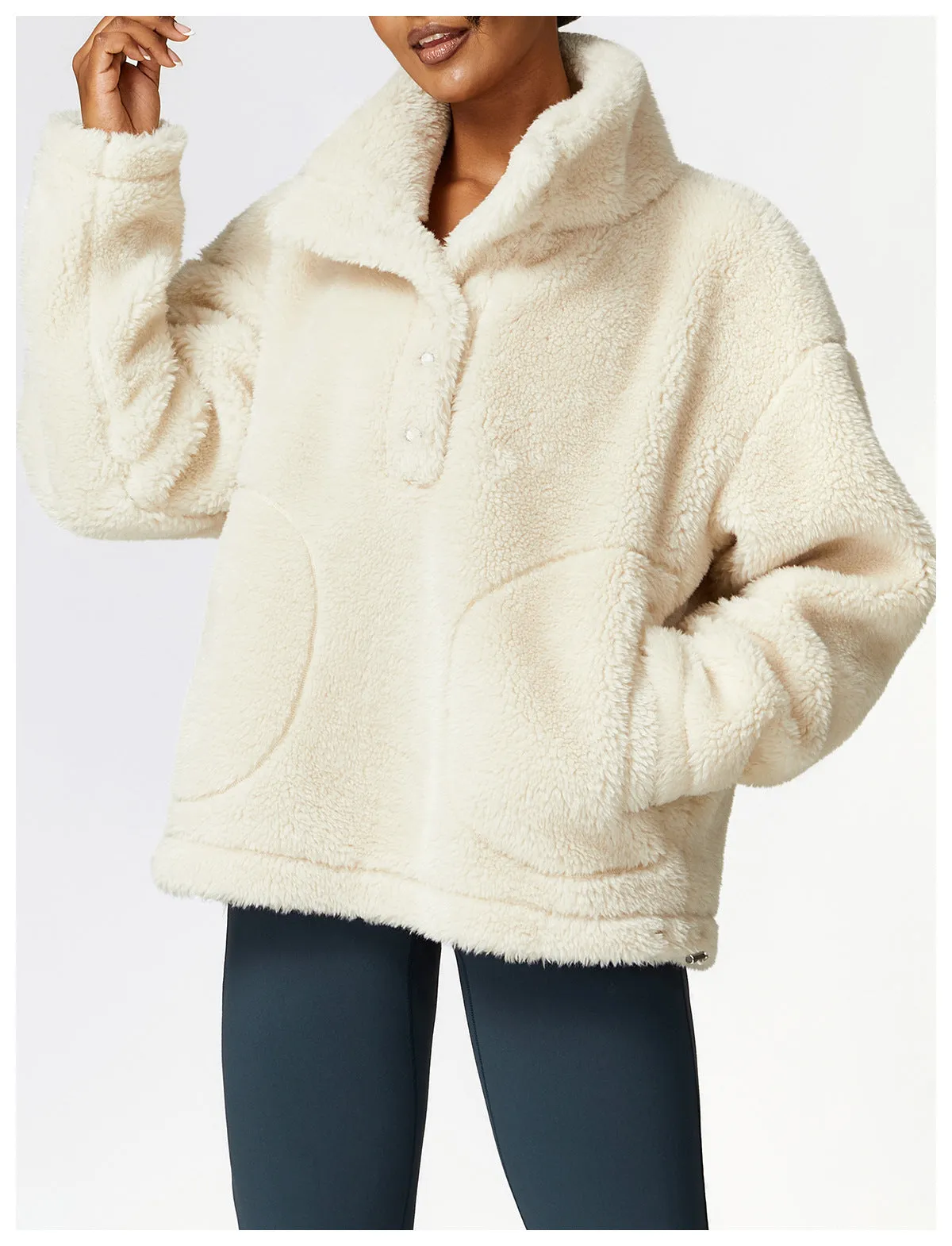 Sherpa Cozy Cabin Half Zip Pullover