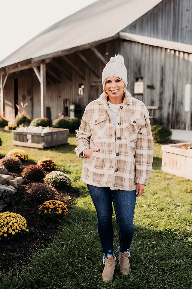 Sherpa Plaid Jacket