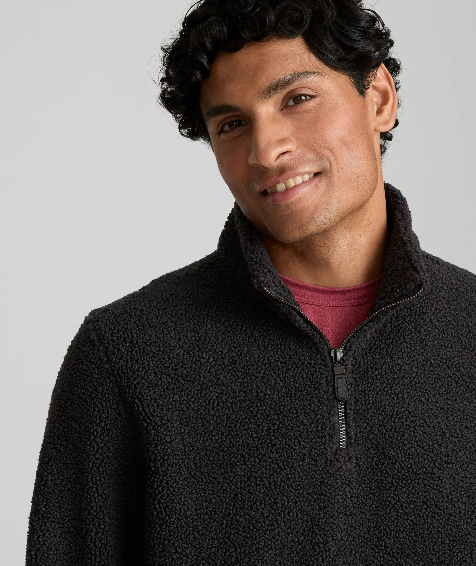 Sherpa Quarter-Zip Sweater