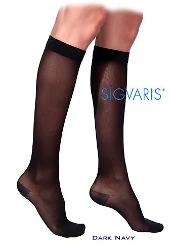 Sigvaris 770 Truly Transparent 20-30 mmHg Womens Closed Toe Knee Hi 772C