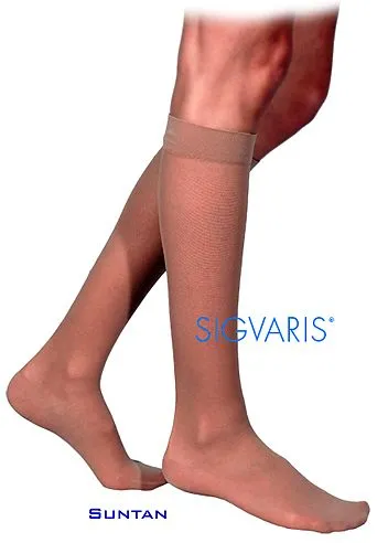 Sigvaris 770 Truly Transparent 20-30 mmHg Womens Closed Toe Knee Hi 772C