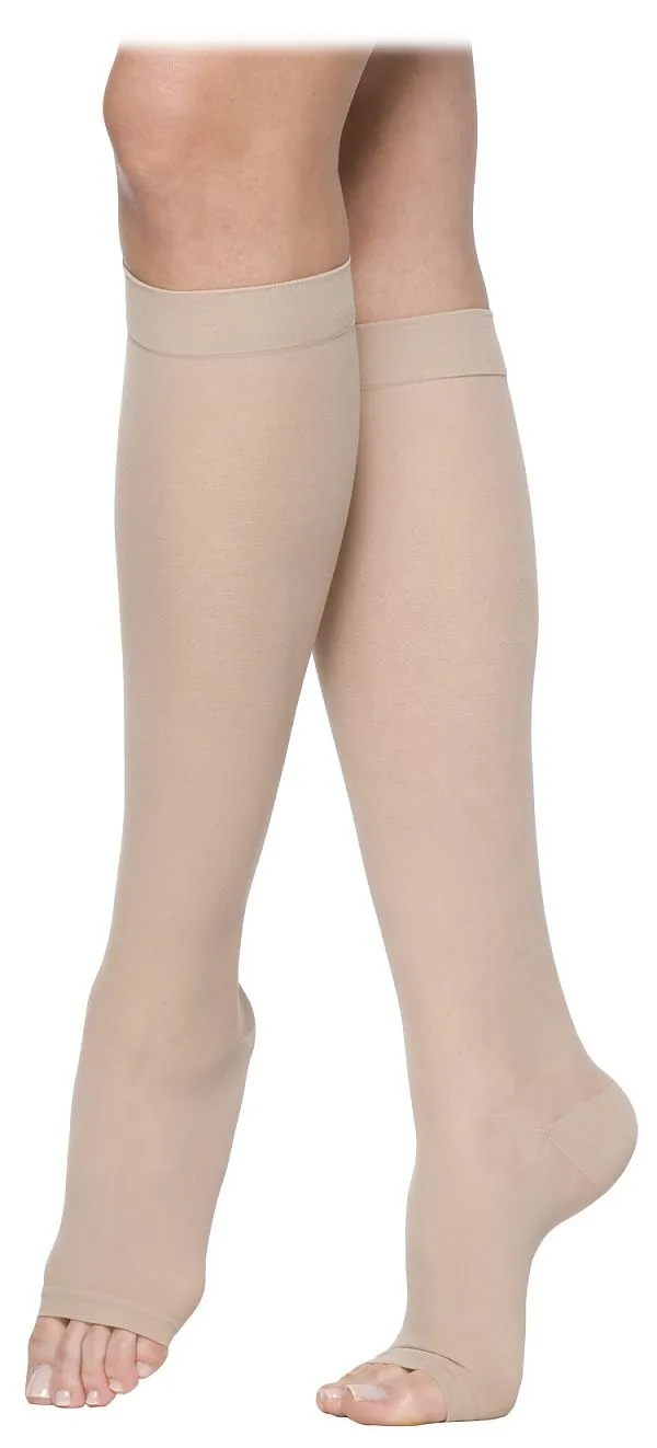 Sigvaris 770 Truly Transparent 20-30 mmHg Women's OPEN TOE Knee Highs - 772C