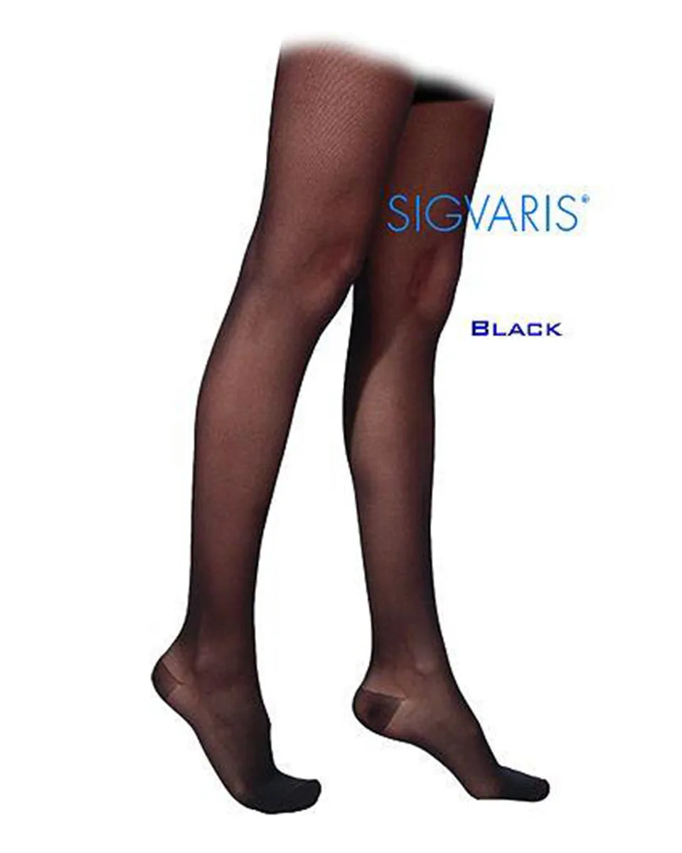 Sigvaris 770 Truly Transparent 30-40 mmHg Women's closed toe thigh highs 773N