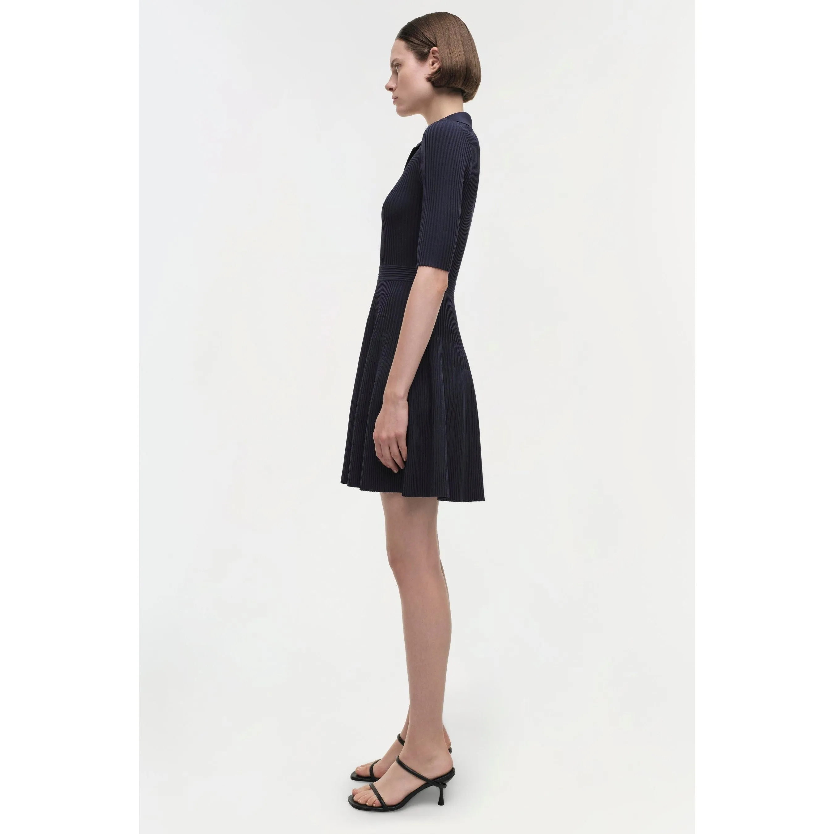 Simkhai Patricia Polo Mini Dress Navy