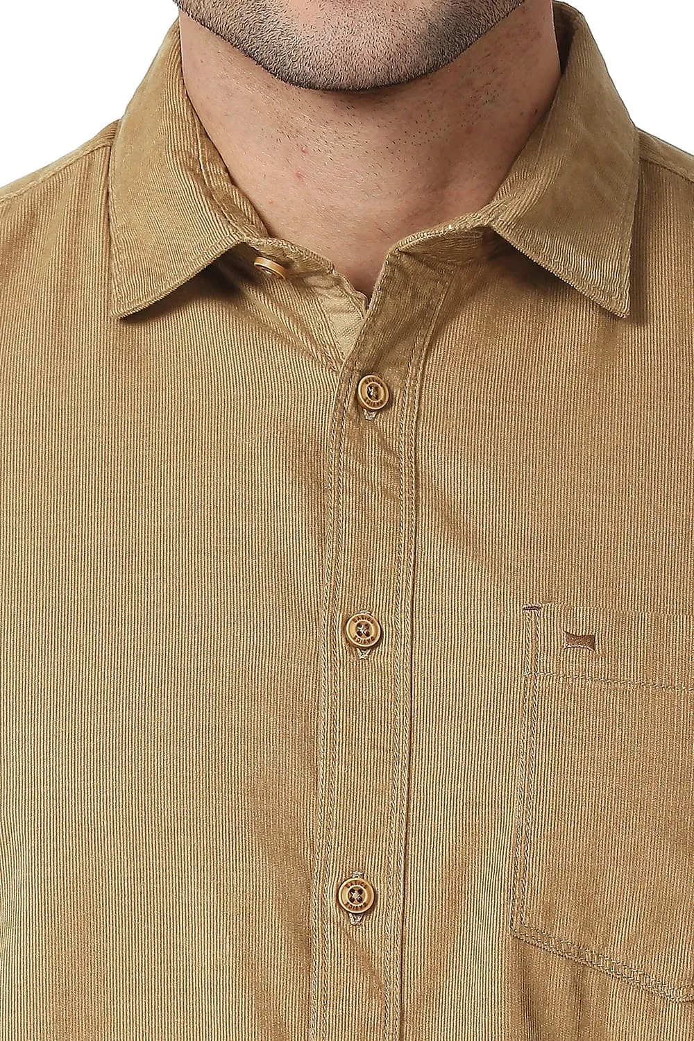 Slim Fit Cotton Corduory Shirt