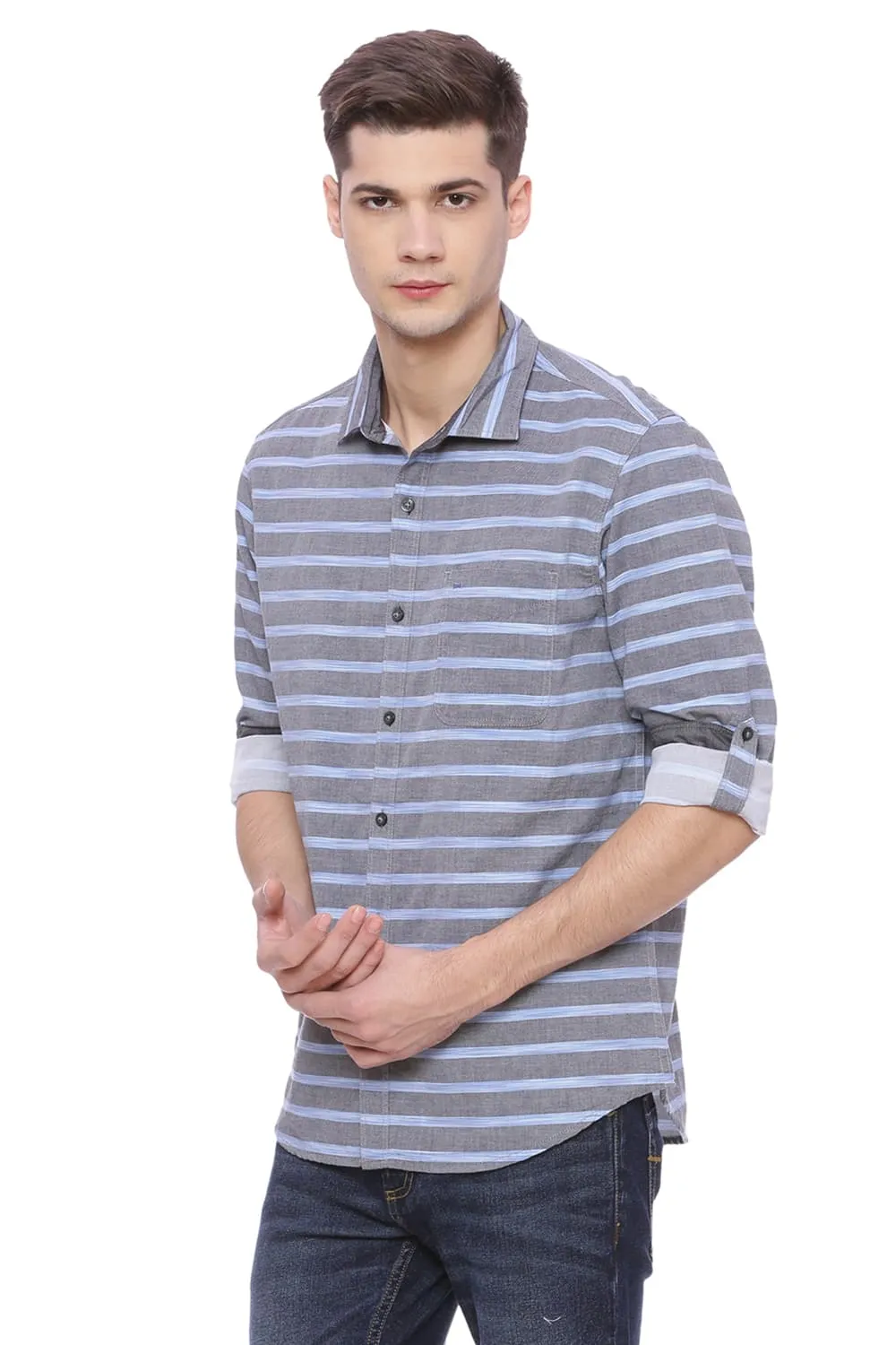 Slim Fit Striped Shirt