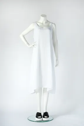 Slip Dress in White Delphi