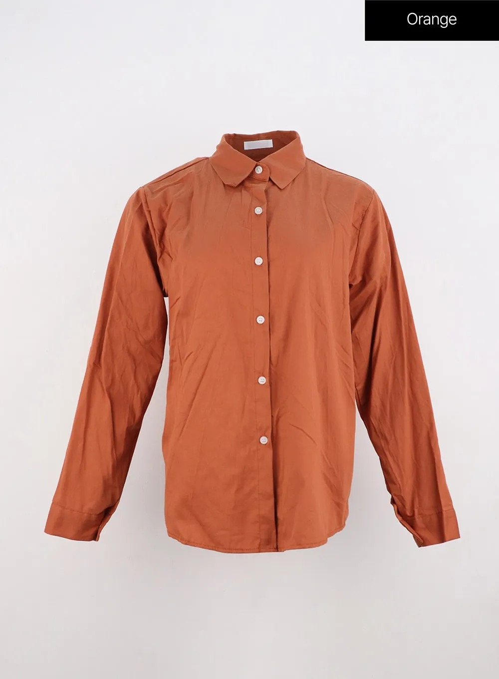 Solid Button Down Collar Shirt IO317