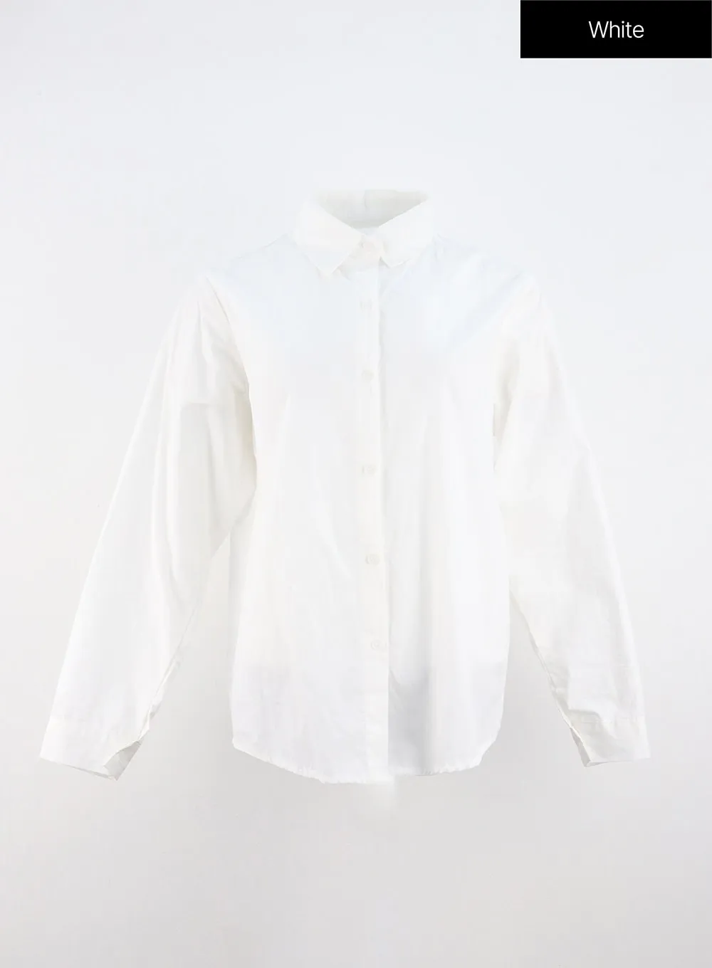 Solid Button Down Collar Shirt IO317