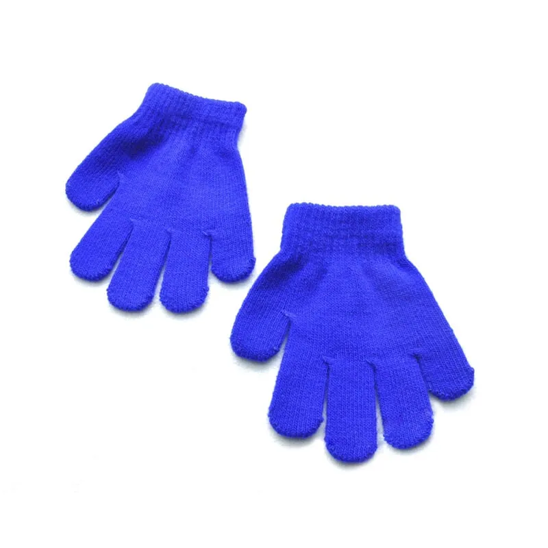 Solid Color Knitted Warm & Comfortable Gloves