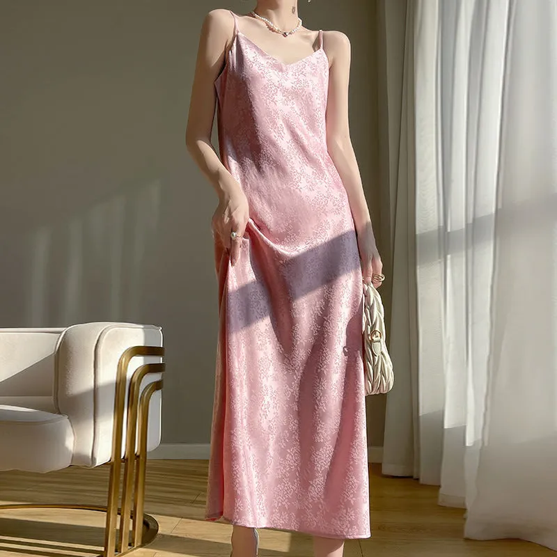 Sophisticated Acetate Satin Slip Dress