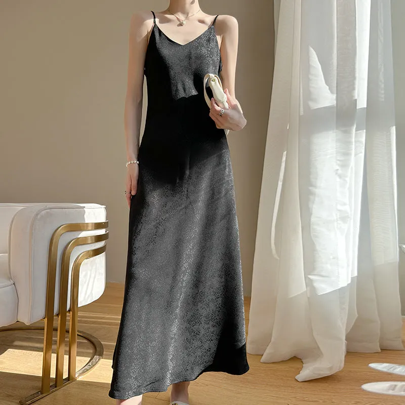 Sophisticated Acetate Satin Slip Dress