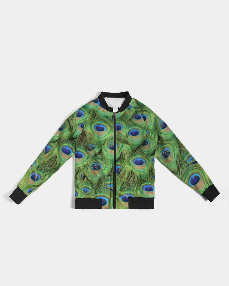 Stunning Peacock Women's Bomber Jacket