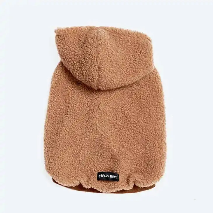 Teddy Sherpa Dog Jacket - Rust