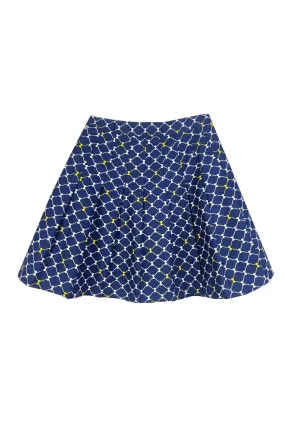 The Classic Pleated Tennis Skirt - Navy Bows