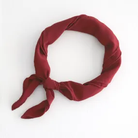 'The Scout' Washable Silk Scarf in Poppy