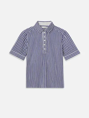 The Snap Polo -- Marine Blue Multi