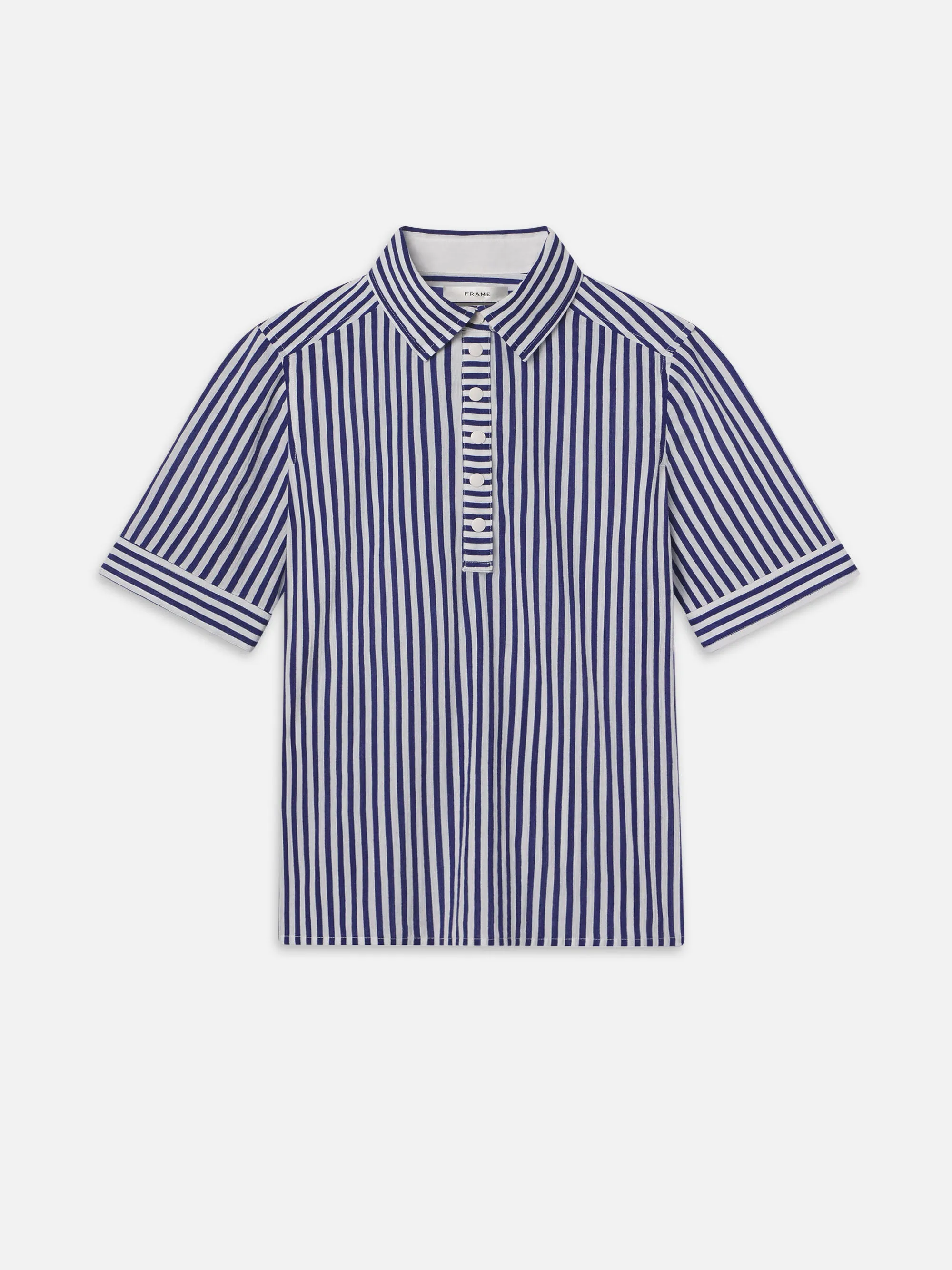 The Snap Polo -- Marine Blue Multi