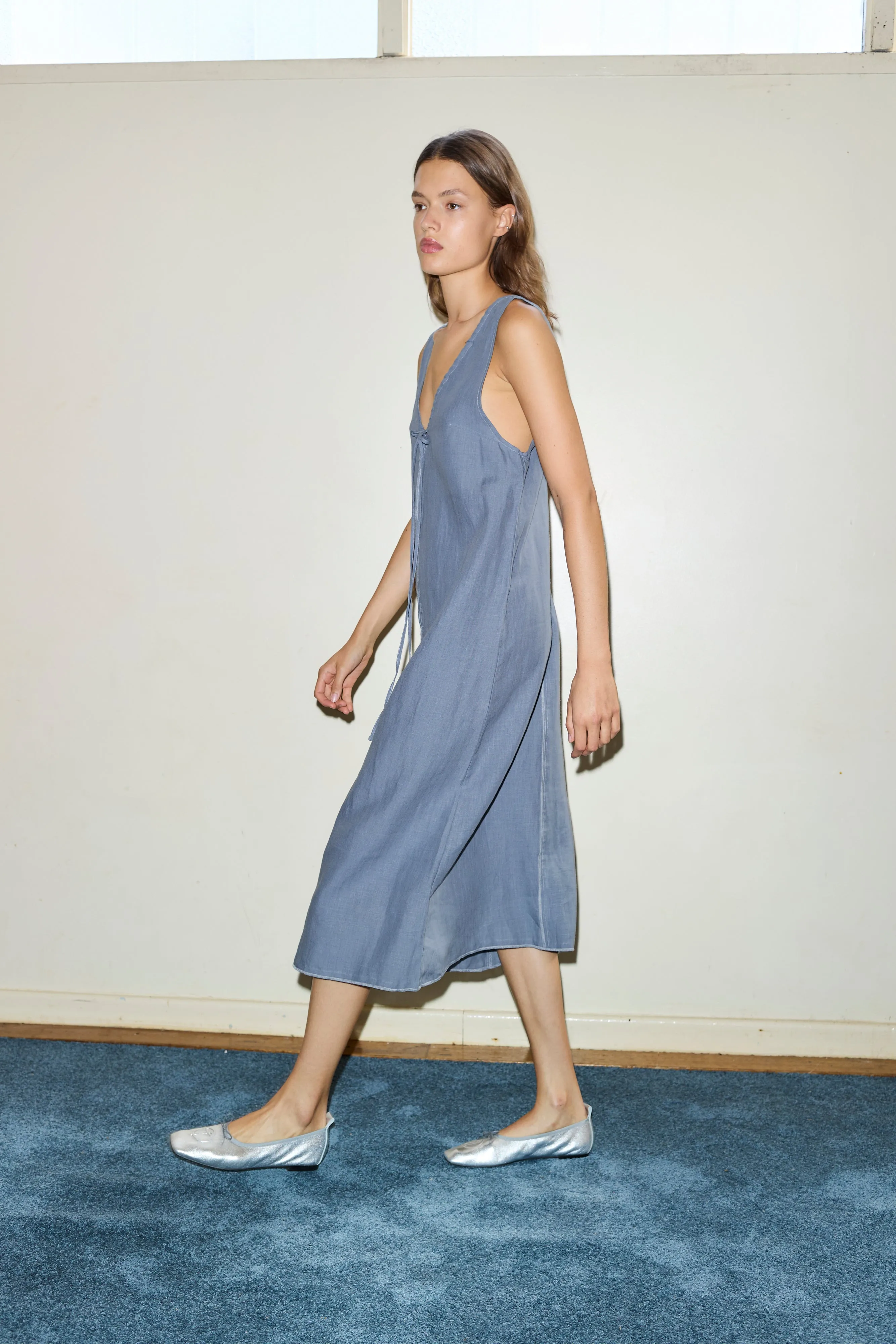 The Tie Slip Dress - Air