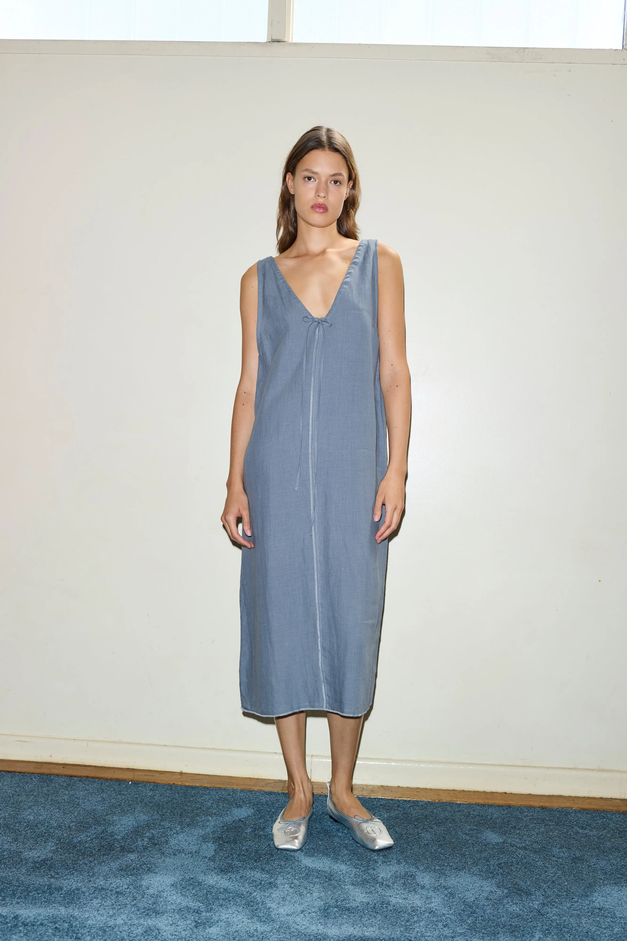 The Tie Slip Dress - Air