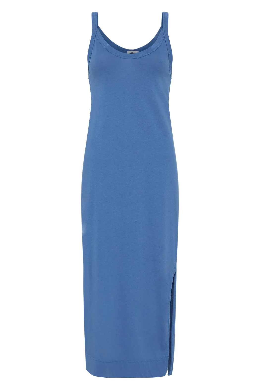 V NECK JERSEY SLIP DRESS - DUTCH BLUE