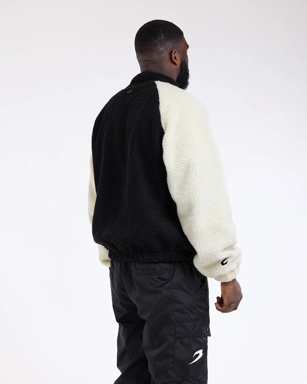 Walker Sherpa Jacket - Black/Cream