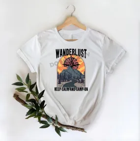 Wanderlust Keep Calm And Camp On - DTF Transfer