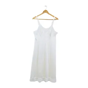 White Lace Trim Nightgown / Slip Dress | XS-S