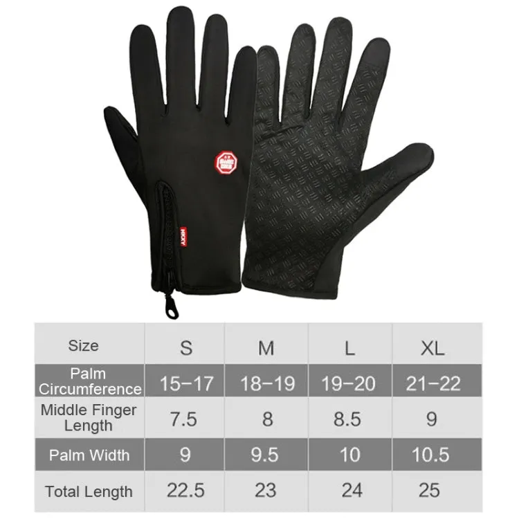 Winter Outdoor Riding Sports Waterproof Touch Screen Glove, Size: XL(H043 Orange)