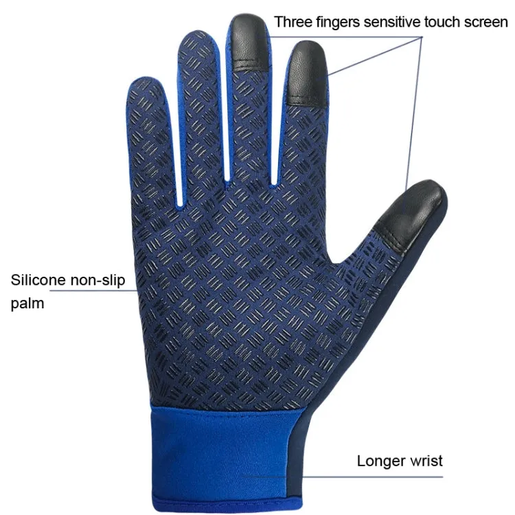 Winter Outdoor Riding Sports Waterproof Touch Screen Glove, Size: XL(H043 Orange)