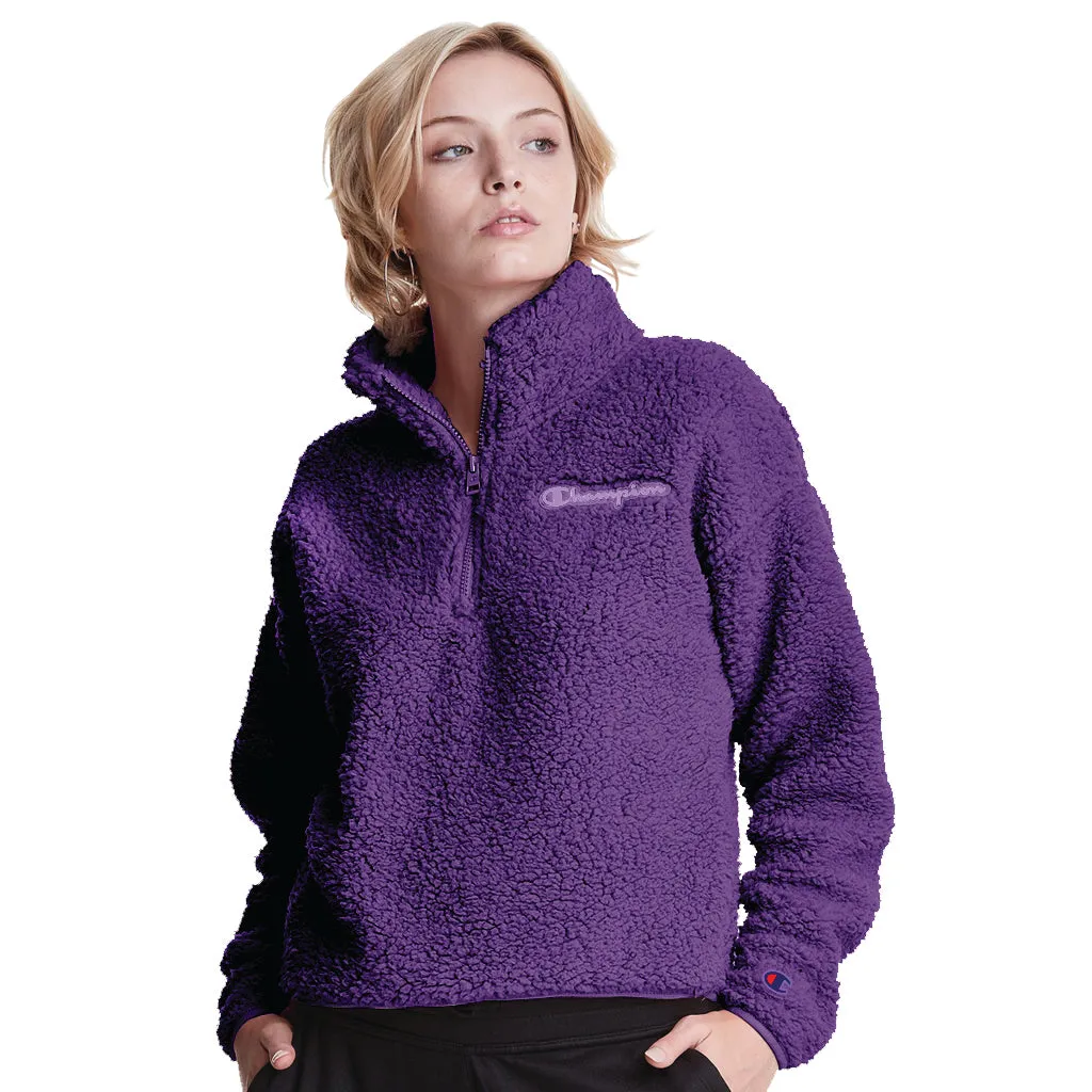 Women's Champion Cozy High Pile 1/4 Zip Pullover