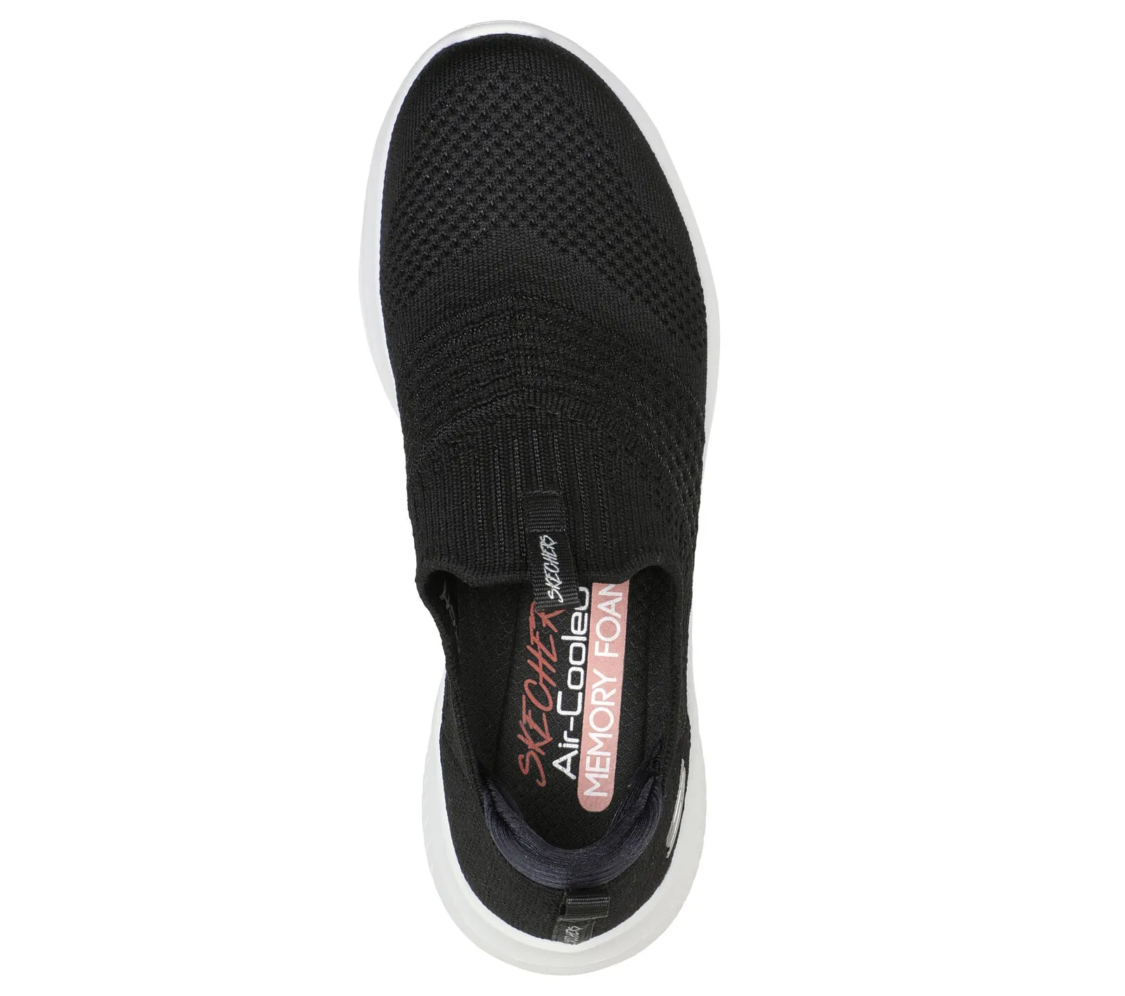 WOMEN'S SKECHERS SLIP-INS: ULTRA FLEX 3.0 SMOOTH STEP | BLACK